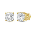 Lab Grown Square Cushion Studs