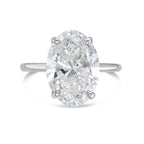 Lab-Grown Oval Diamond Solitaire Engagement Ring