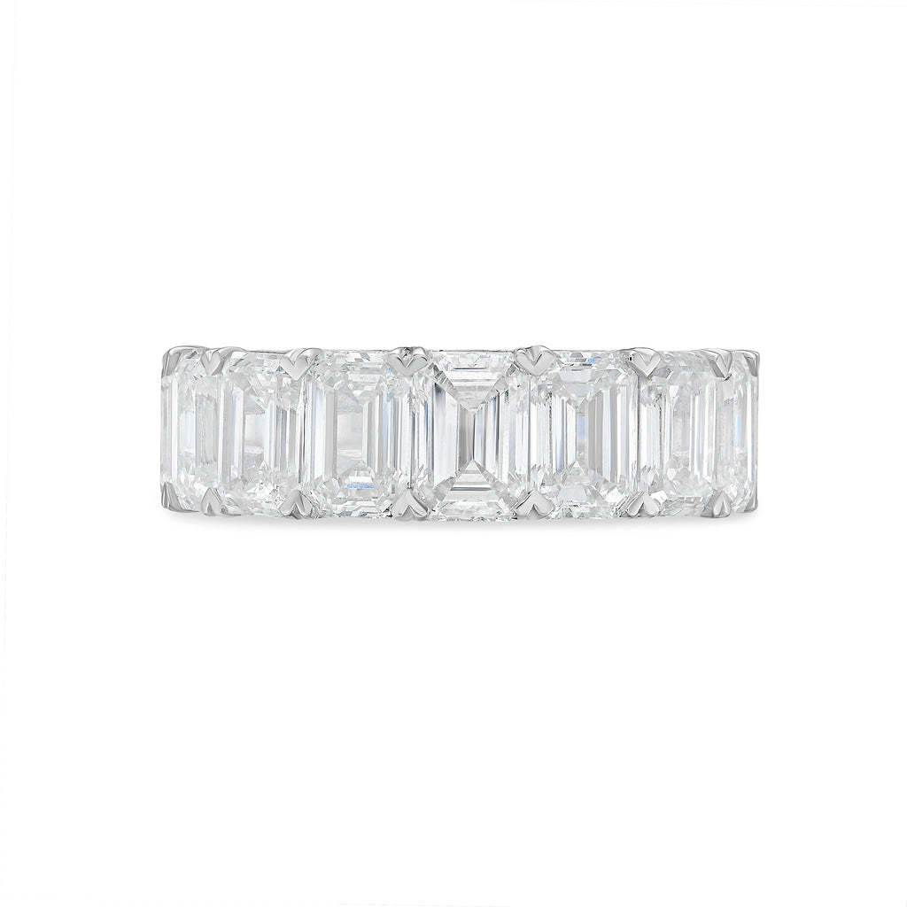 Lab Grown Emerald Cut Diamond Eternity Band