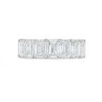 Lab Grown Emerald Cut Diamond Eternity Band