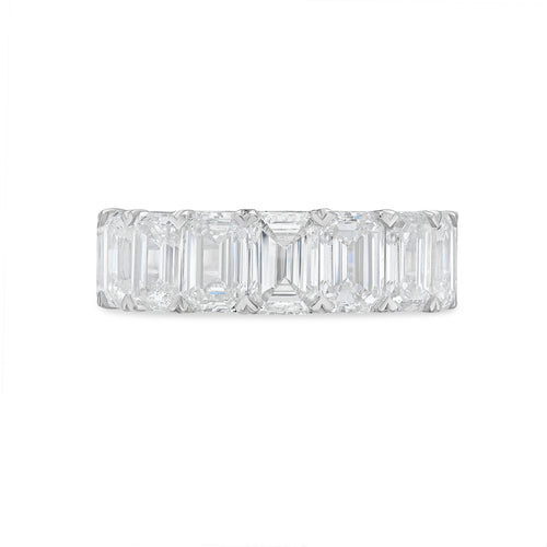 Lab Grown Emerald Cut Diamond Eternity Band