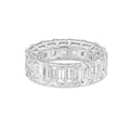 Lab Grown Emerald Cut Diamond Eternity Band