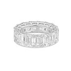 Lab Grown Emerald Cut Diamond Eternity Band