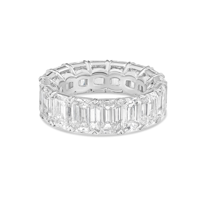 Lab Grown Emerald Cut Diamond Eternity Band