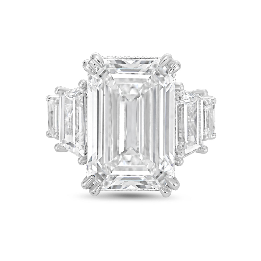 Lab-Grown Emerald Cut Diamond Fashion Ring