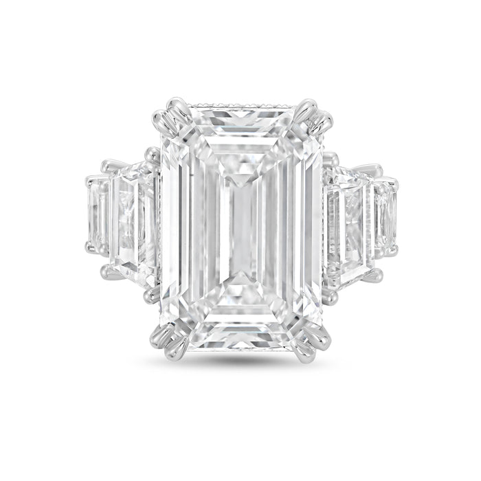 Lab-Grown Emerald Cut Diamond Fashion Ring