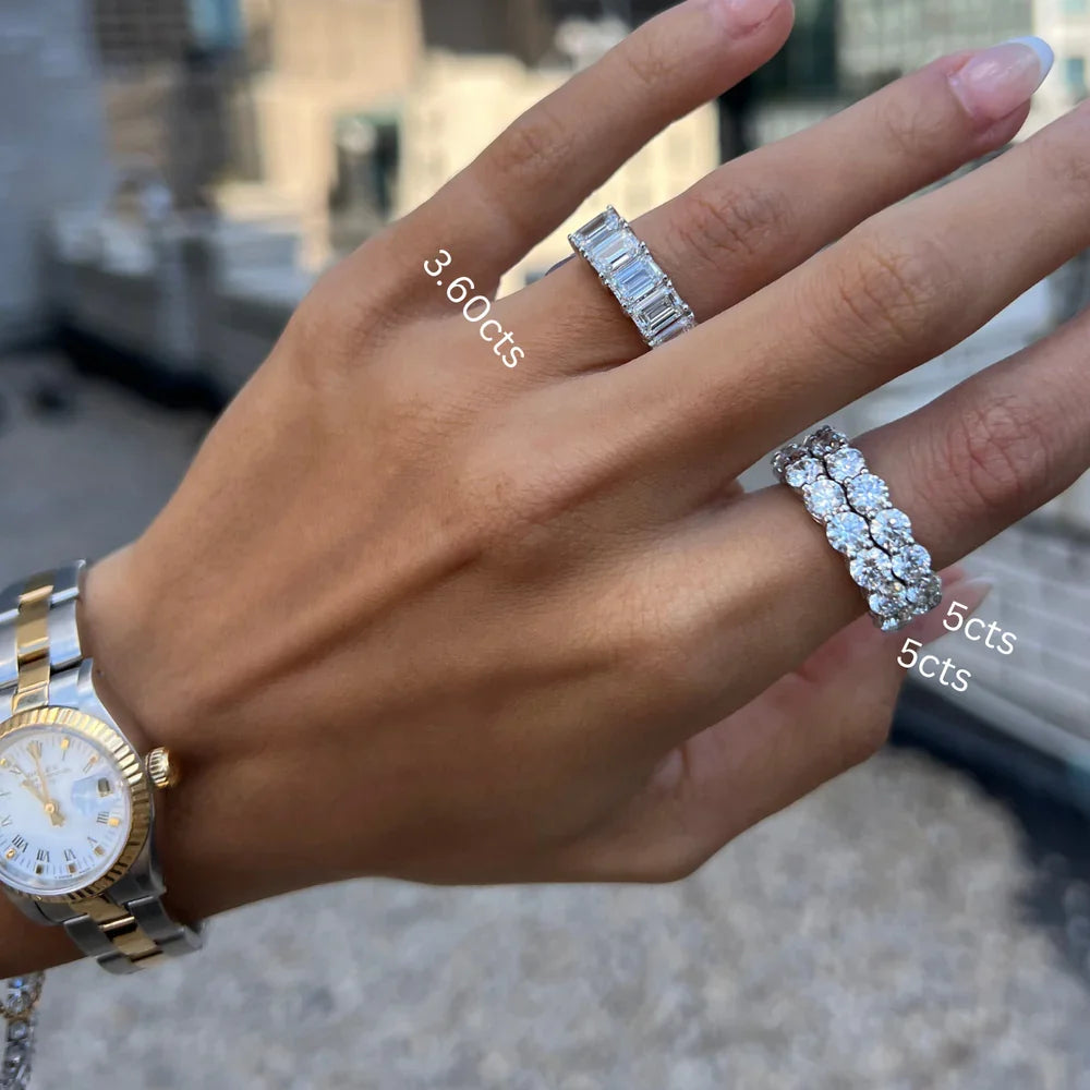 Lab-Grown Round Diamond Eternity Band