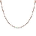 Lab Grown Asscher Diamond Tennis Necklace