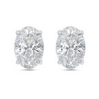 Lab Grown Oval Diamond Studs