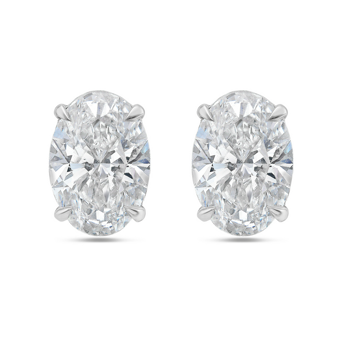 Lab Grown Oval Diamond Studs