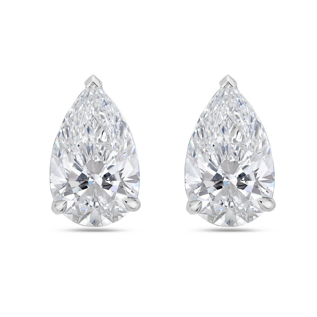Lab-Grown Pear Diamond Studs