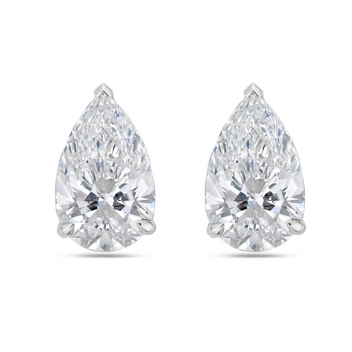 Lab-Grown Pear Diamond Studs
