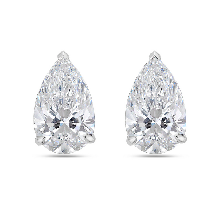 Lab-Grown Pear Diamond Studs