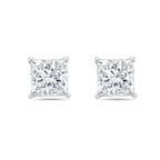 Lab Grown Princess Diamond Studs