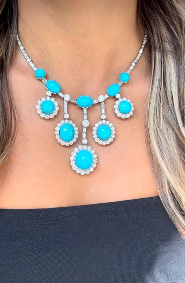 Turquiose Diamond Necklace