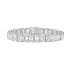 Emerald Cut Diamond Tennis Bracelet