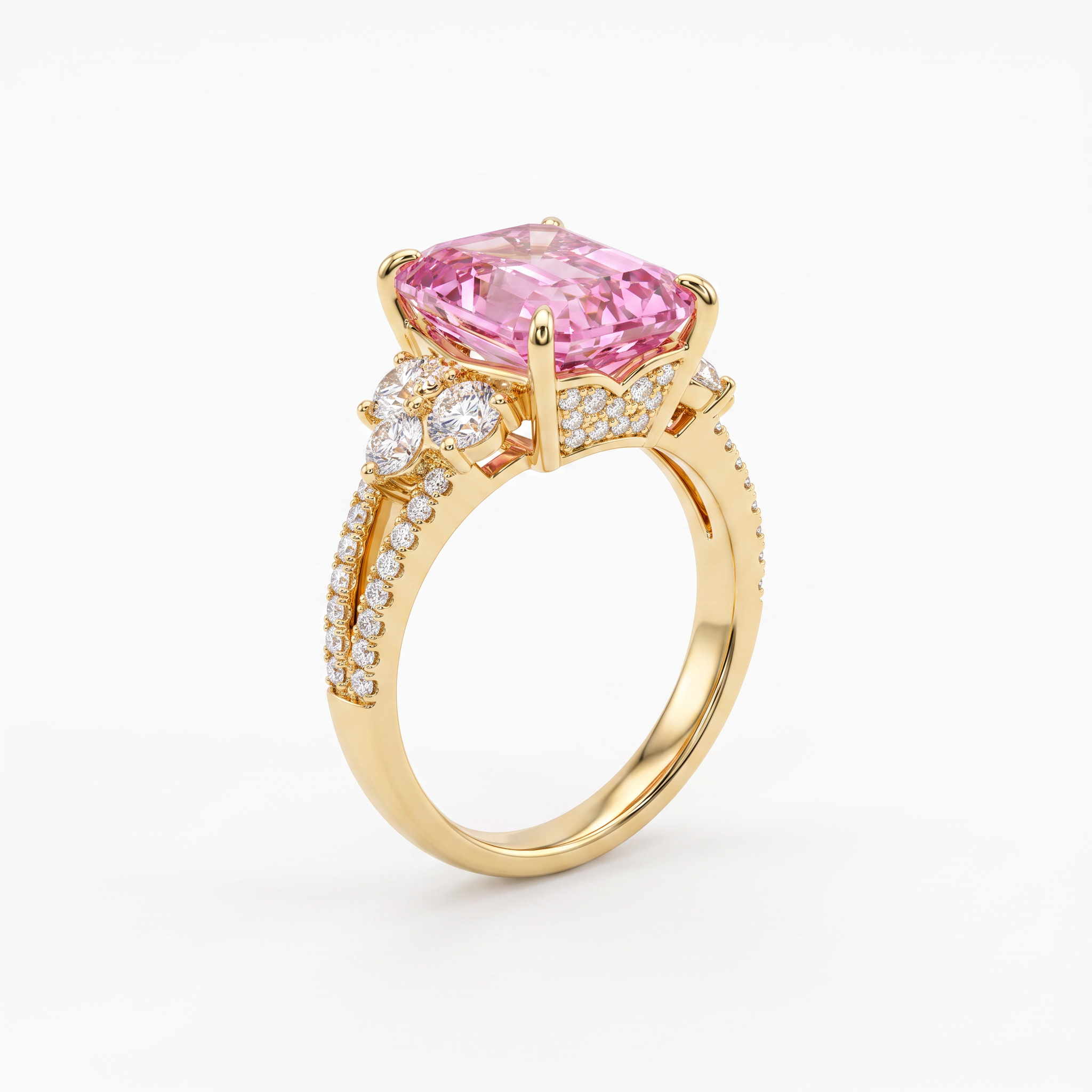 Pink Radiant Cocktail Ring by AZ Essentials