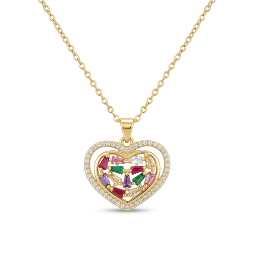 Multicolor Heart Pendant by AZ Essentials