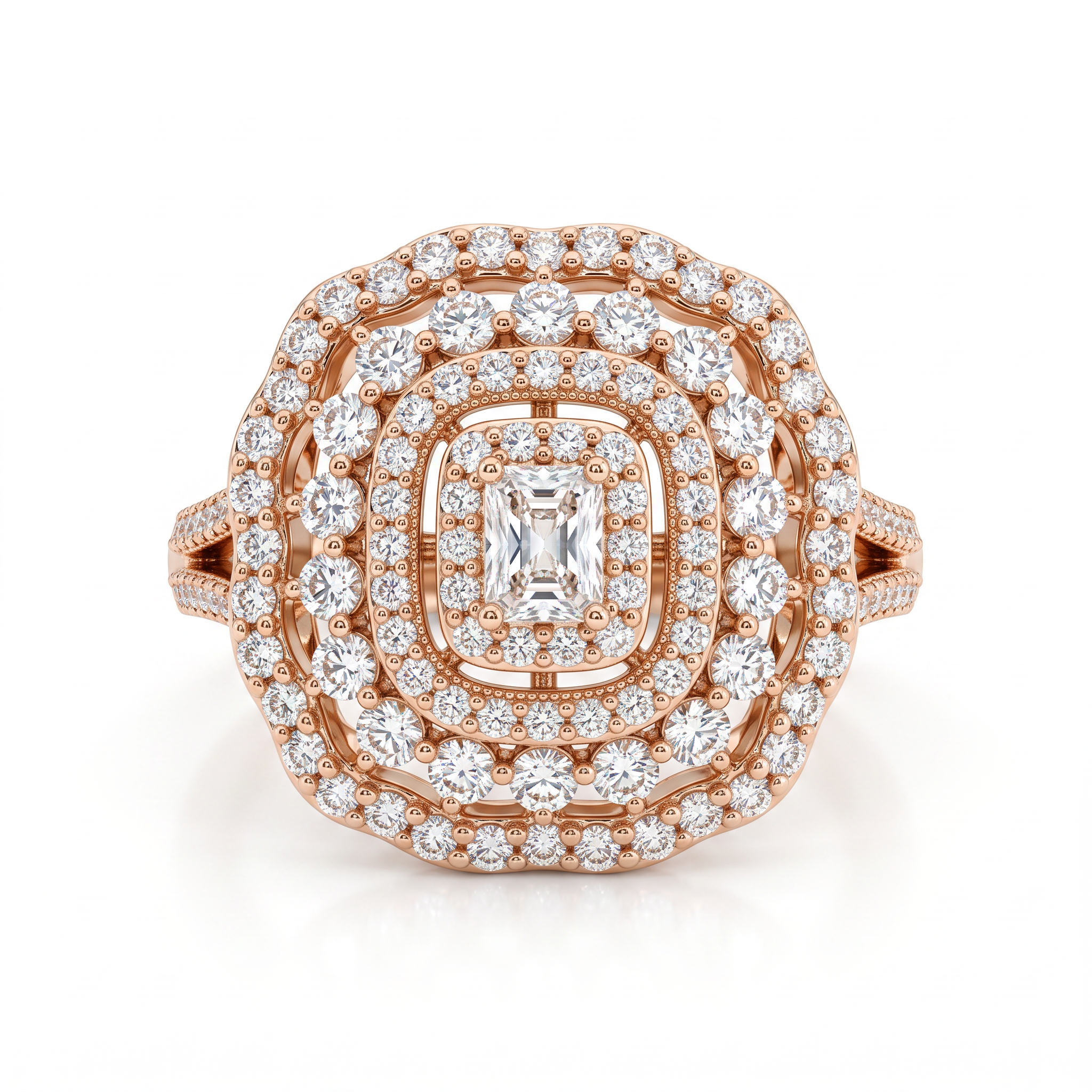 Vintage Cluster Cocktail Ring by AZ Essentials