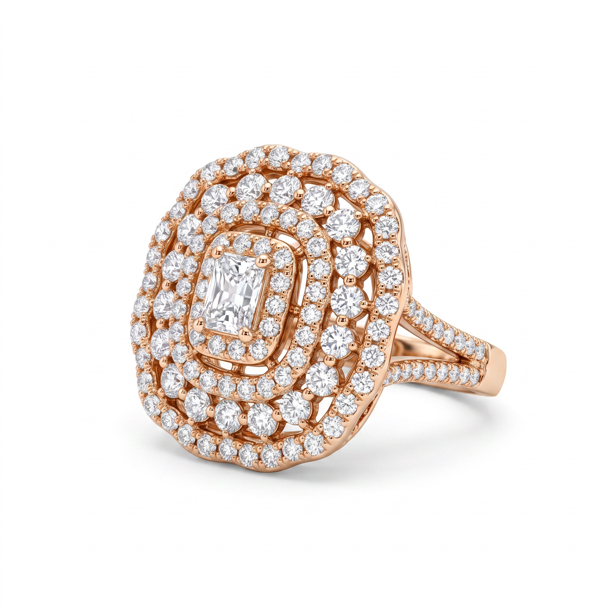 Vintage Cluster Cocktail Ring by AZ Essentials