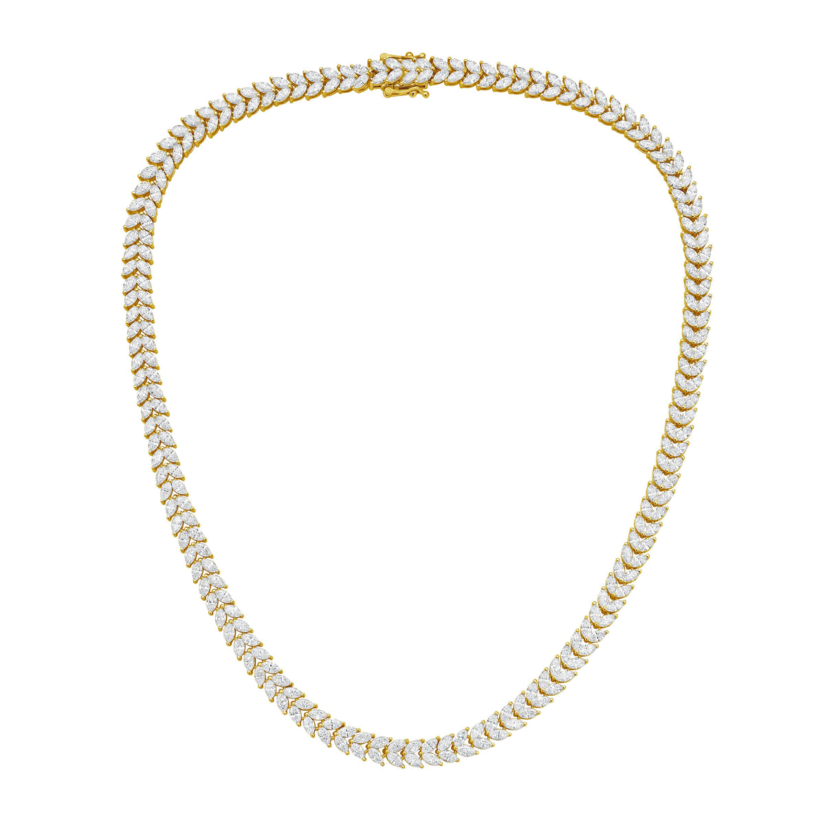 Lab Grown Marquise Diamond Necklace