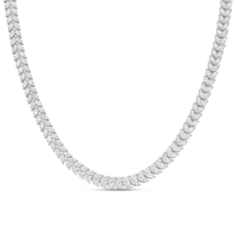 Lab Grown Marquise Diamond Necklace