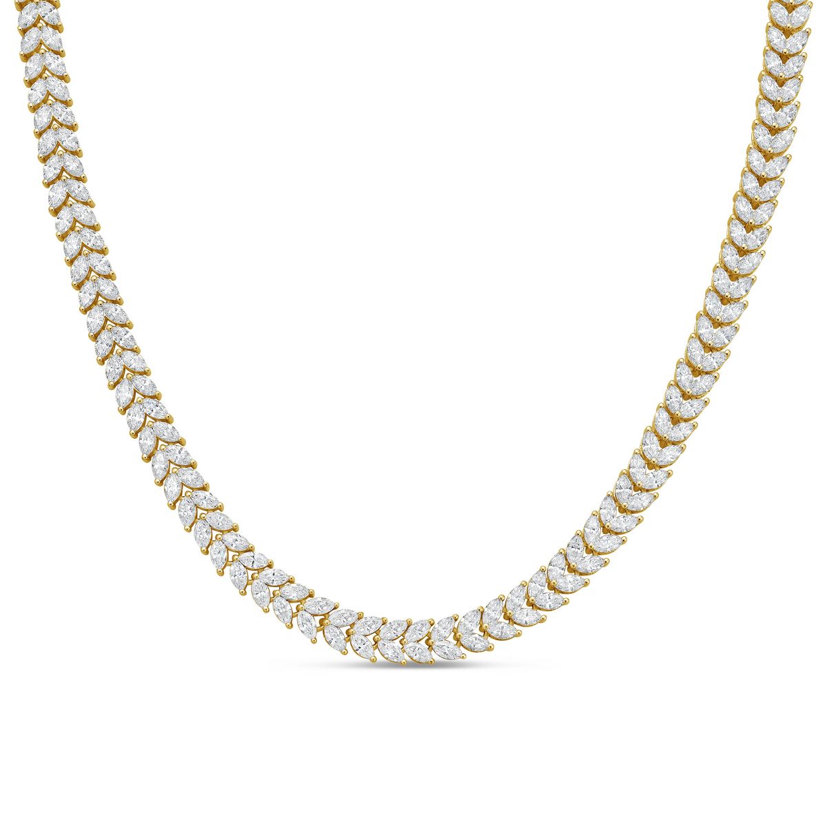 Lab Grown Marquise Diamond Necklace