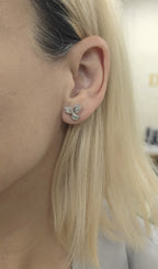 Lab Grown Multi-Cut Diamond Bezel Earrings