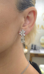 Lab Grown Multi-Cut Diamond Earrings