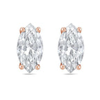 Lab Grown Marquise Diamond Studs