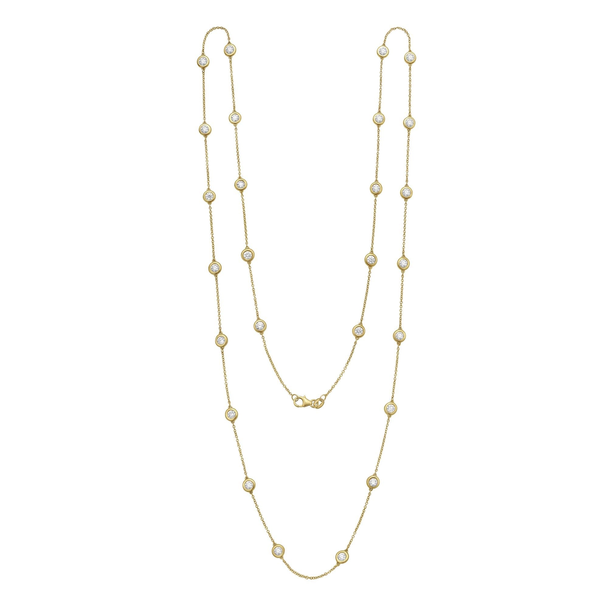Lab Grown Diamonds By The Yard Opera Necklace