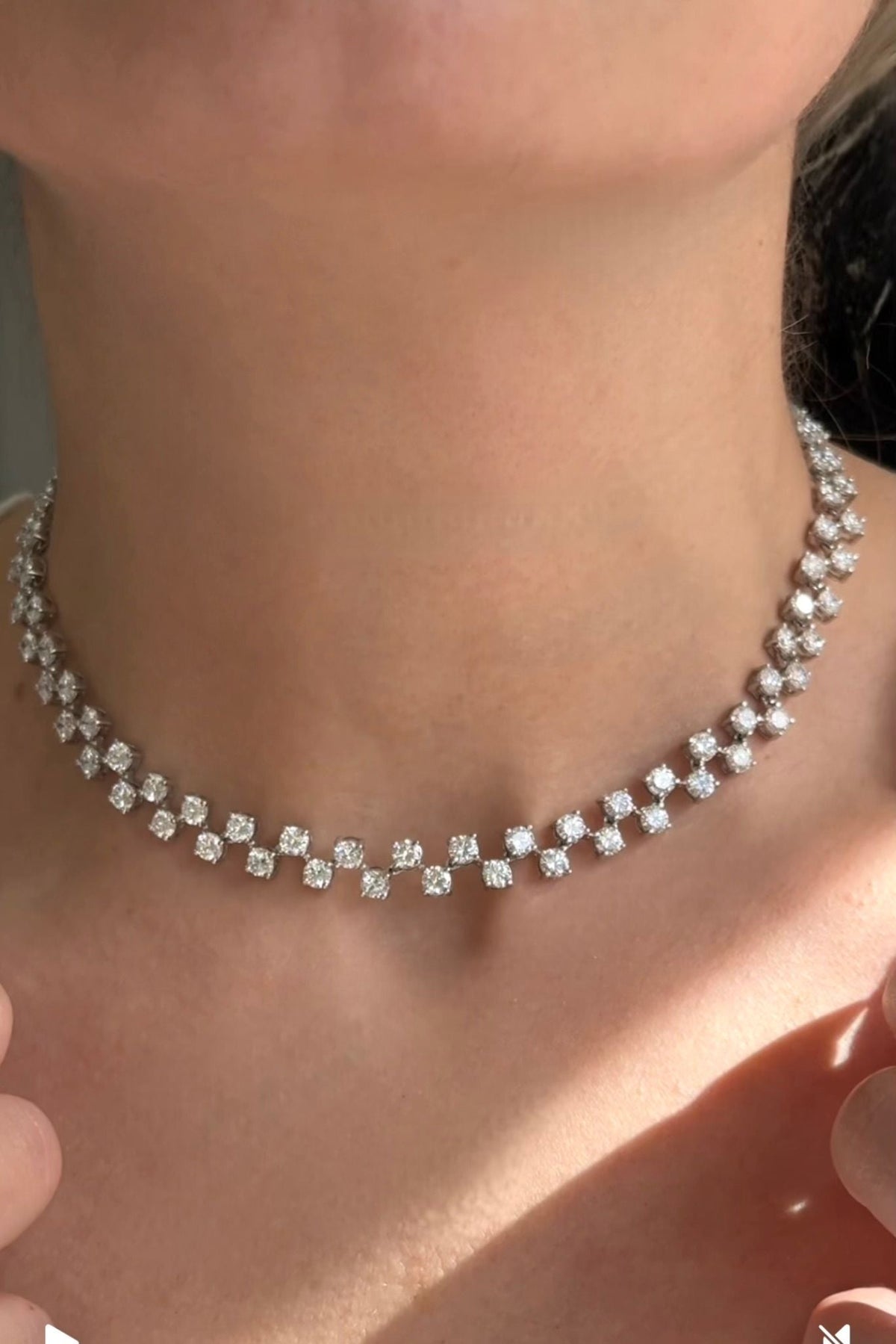 Lab-Grown Floating Diamond Necklace