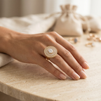 Palazzo Double Halo Cocktail Ring