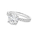 Lab-Grown Round Pave Diamond Engagement Ring