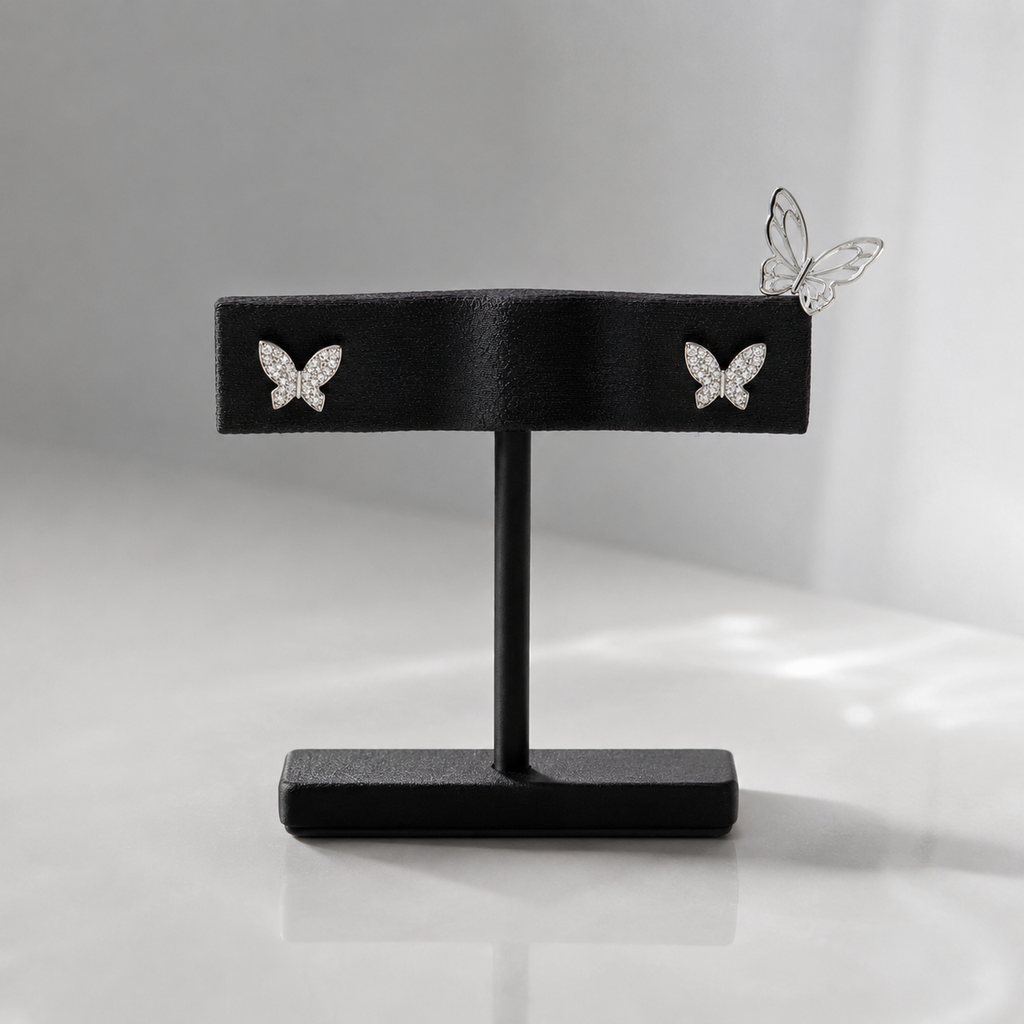 Pavé Butterfly Studs by AZ Essentials