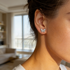 Pavé Butterfly Studs by AZ Essentials