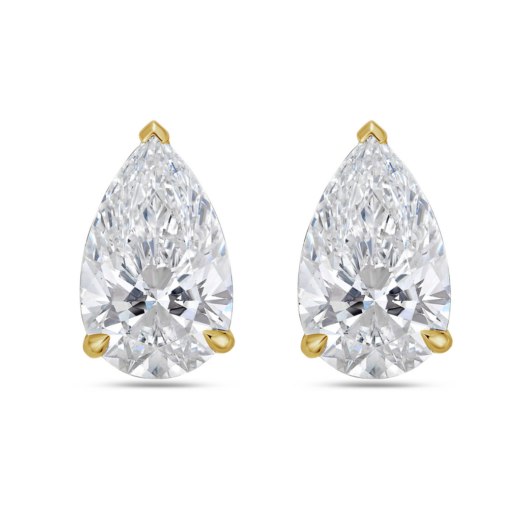 Lab-Grown Pear Diamond Studs