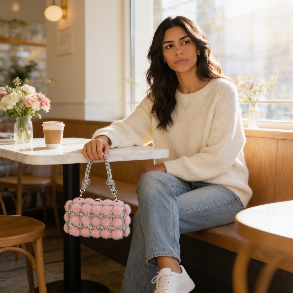 Polished Plush Handbag