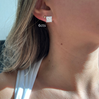 Lab Grown Princess Diamond Studs