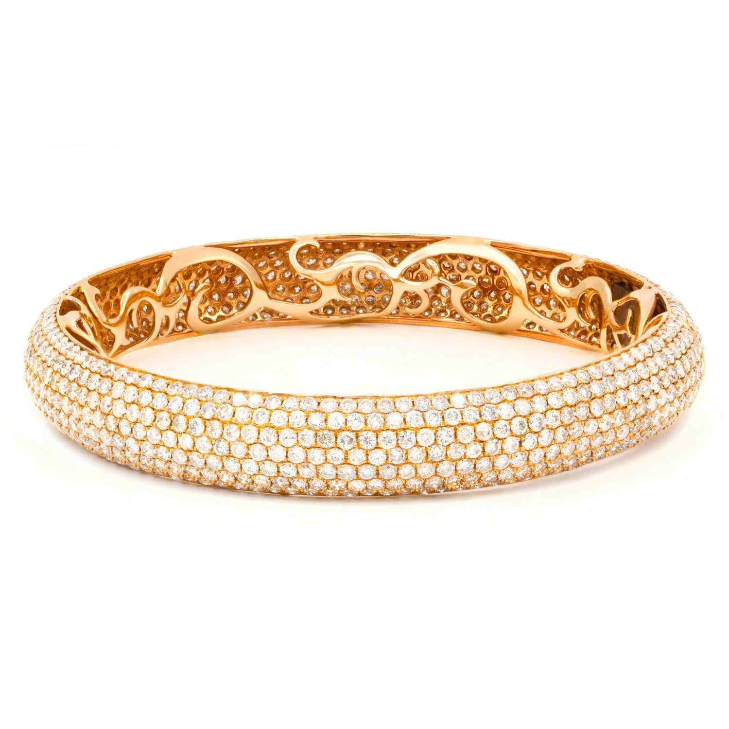 17.98ct Pave Diamond Bangle