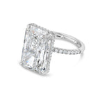 Lab-Grown Radiant Cut Diamond Engagement Ring, 18K Gold