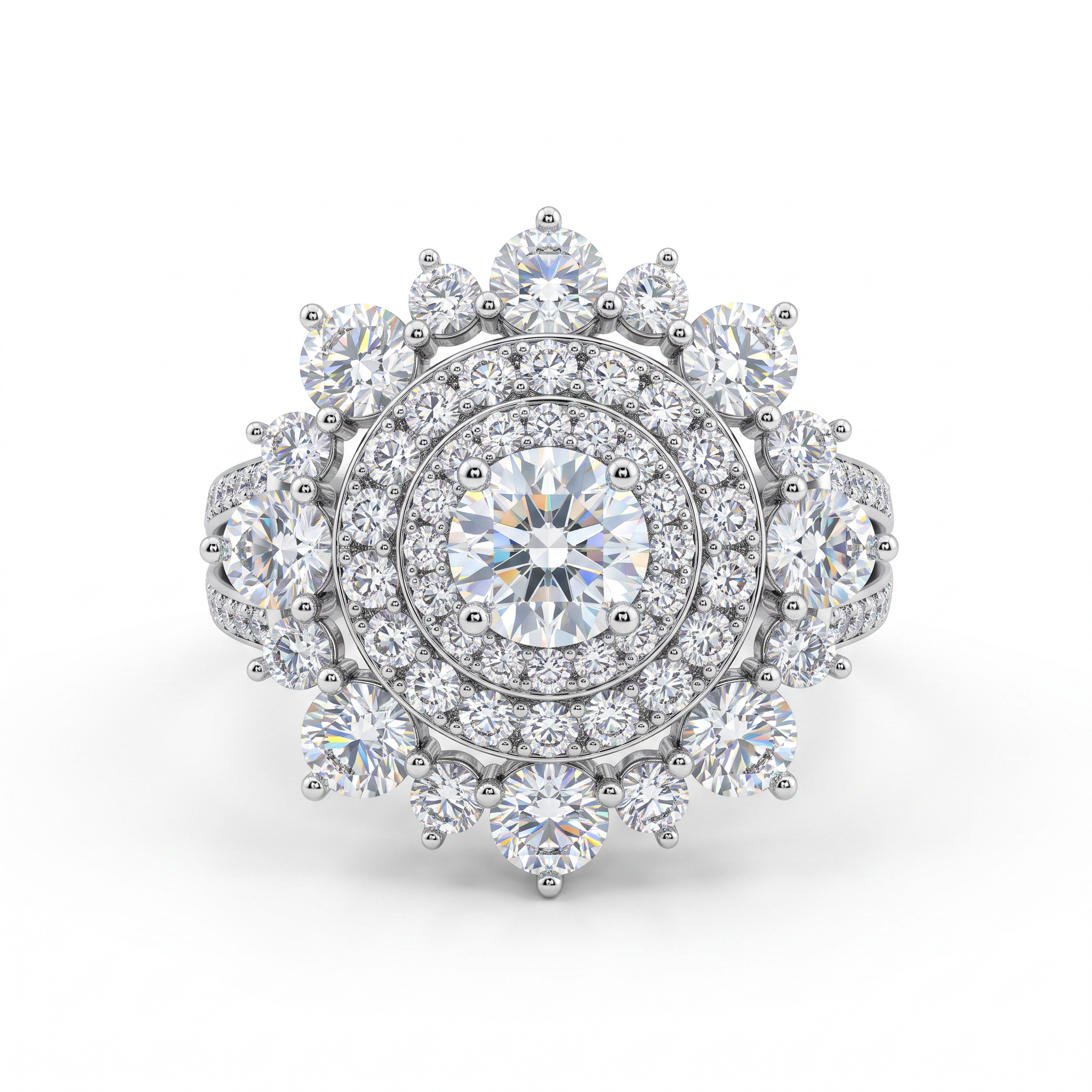 Snowflake Cocktail Ring by AZ Essentials