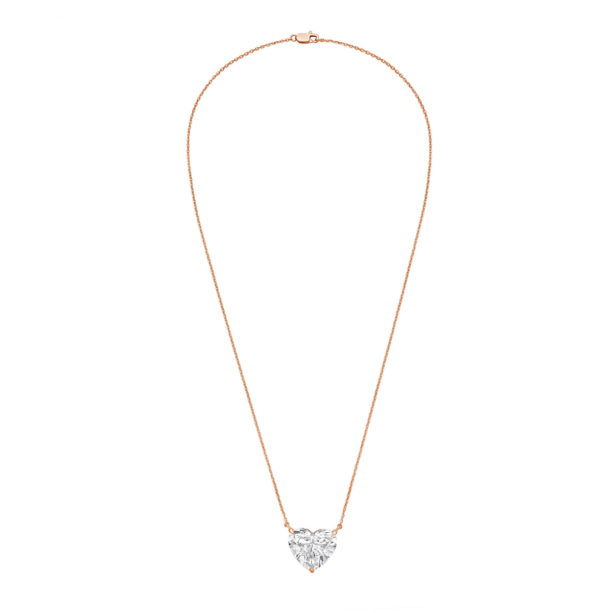 Lab-Grown Heart Shape Diamond Pendant