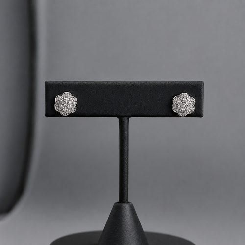 Rose Pavé Studs by AZ Essentials