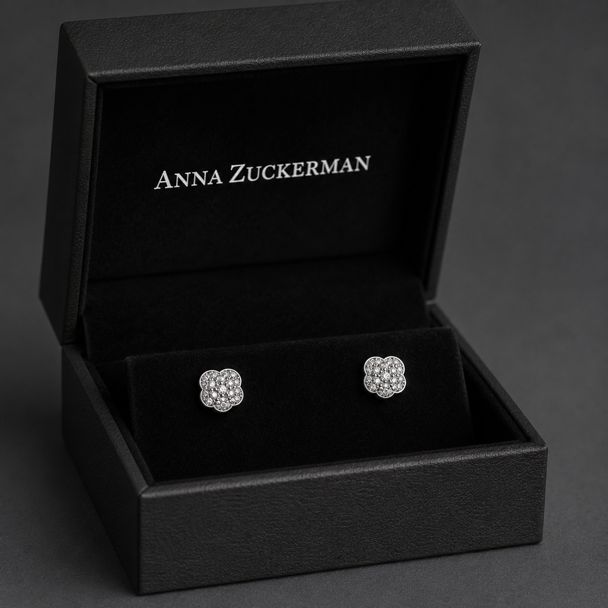 Rose Pavé Studs by AZ Essentials