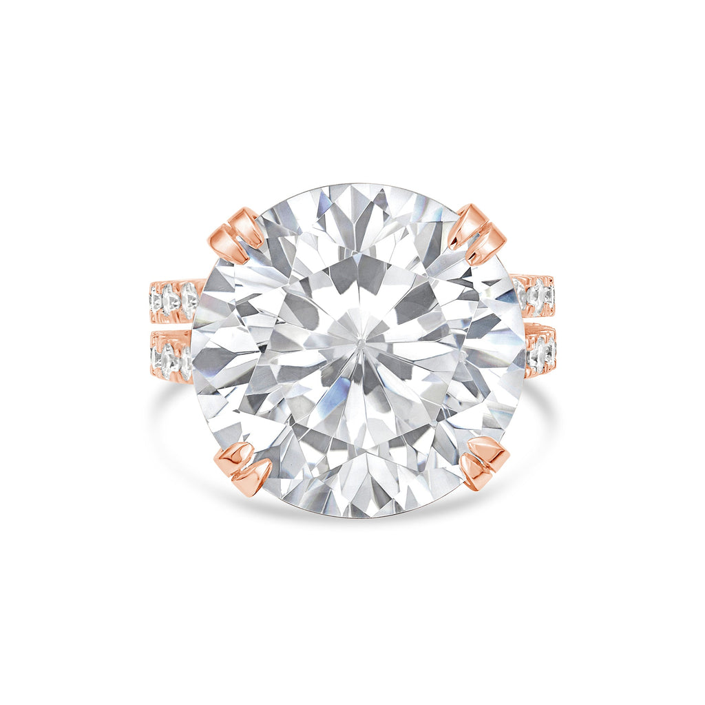 Lab-Grown Round Diamond Split Shank Engagement Ring
