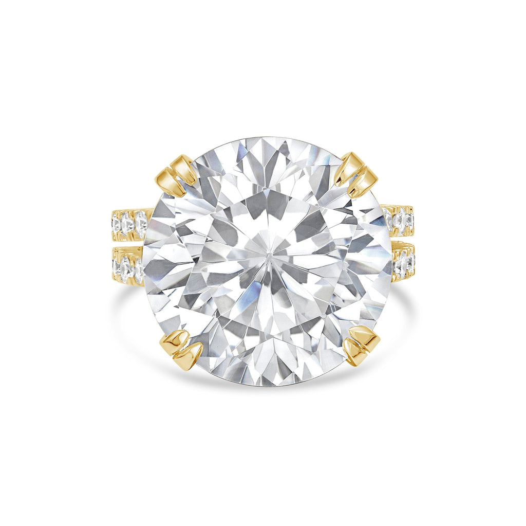 Lab-Grown Round Diamond Split Shank Engagement Ring