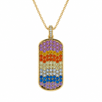 Pavé Dog Tag Necklace by AZ Essentials