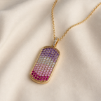 Pavé Dog Tag Necklace by AZ Essentials