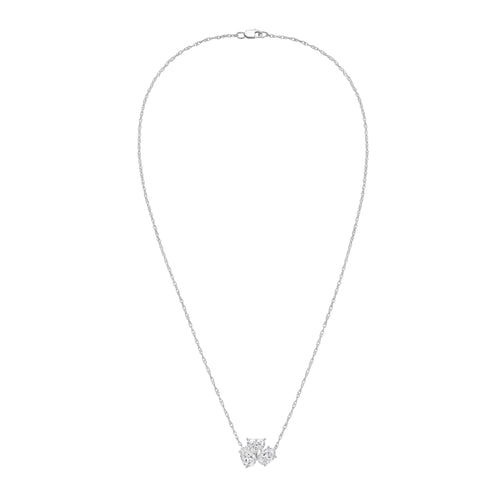 Multi-Shape Lab Grown Three Diamond Pendant